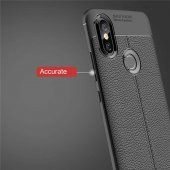 Xiaomi Mi A2 Lite Kılıf Niss Antişok Korumalı Deri Silikon Kapak - 9