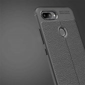 Xiaomi Mi 8 Lite Kılıf Niss Antişok Korumalı Deri Silikon Kapak - 12