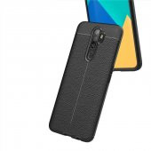 Oppo A5 2020 Kılıf Niss Antişok Korumalı Deri Silikon Kapak - 7