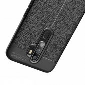 Oppo A5 2020 Kılıf Niss Antişok Korumalı Deri Silikon Kapak - 12