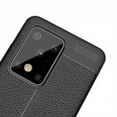 Samsung Galaxy S20 Ultra Kılıf Niss Antişok Korumalı Deri Silikon Kapak - 8