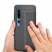 Xiaomi Mi 10 Kılıf Niss Antişok Korumalı Deri Silikon Kapak - 11