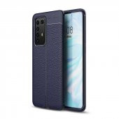 Huawei P40 Pro Kılıf Niss Antişok Korumalı Deri Silikon Kapak - 4