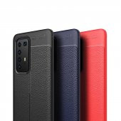 Huawei P40 Pro Kılıf Niss Antişok Korumalı Deri Silikon Kapak - 5