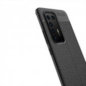 Huawei P40 Pro Kılıf Niss Antişok Korumalı Deri Silikon Kapak - 7