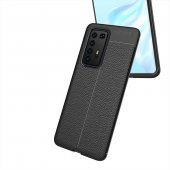 Huawei P40 Pro Kılıf Niss Antişok Korumalı Deri Silikon Kapak - 10