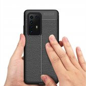 Huawei P40 Pro Kılıf Niss Antişok Korumalı Deri Silikon Kapak - 11