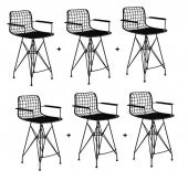 Knsz masa sandalye takımı hem105zengin byzsyh 130*070 6 sandalye syhsyh kolçaklı thumbnail 2