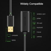 Ugreen USB 2.0 Sinyal Güçlendiricili Uzatma Kablosu 5 Metre - 7