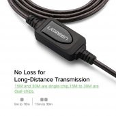 Ugreen USB 2.0 Sinyal Güçlendiricili Uzatma Kablosu 5 Metre - 9