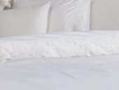 Fransız Dantelli Elani Çeyizlik Nevresim Takımı Krem thumbnail 2