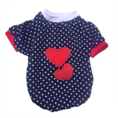 Dots Love Mom Dual Oval Yaka Tişört Kedi Kıyafeti Kedi Elbisesi, Anneler Günü - 4