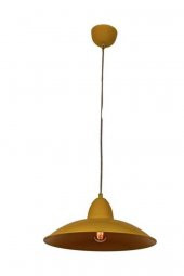 MYLİGHTS   RETRO RUSTİK SARI İÇİ SARI METAL SARKIT - 1