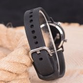 SaaTTino Erkek Siyah Renk Yuvarlak Dijital Led Ekran Silikon Kordonlu Kol Saat ST-304004 - 3