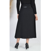 SORALLİNE BAYAN ETEK ETAMİN DESEN 755 SİYAH - 4