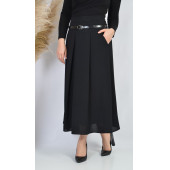 SORALLİNE BAYAN ETEK ETAMİN DESEN 755 SİYAH - 5