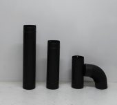 mat siyah soba borusu  kuzine soba borusu 70 cm 1 adet - 1