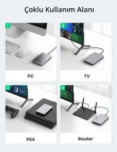 Ugreen USB Type-C 3.1 Gen2 2.5 Inch HDD SSD Alüminyum Harici Disk Kutusu - 5