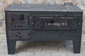 PAÇALI MAŞINGA SOBA KUZİNE MAT SİYAH DÖKÜM soba model ODUN SOBASI MF66 - 1