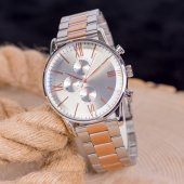 Yeni Sezon Roma Rakamlı Gümüş Renk Çelik Kordonlu Unisex Kol Saati ST-303988 - 3