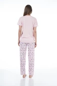 Estiva 22122 Kadın Kısa Kollu Viskon Pijama Takımı - 3