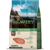 Bravery Tahılsız Tavuklu Yavru Köpek Maması 4 Kg - 1