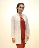 Doktor Hemşire Bayan Orta Boy Hakim Yaka Beyaz Önlük 2XL - 2