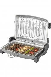 Kebapçı Elektrikli Izgara Mangal Barbekü Çift Telli Büyük Boy Kırmızı - 1