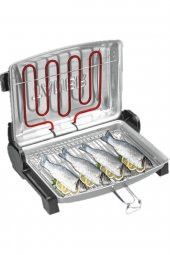 Kebapçı Elektrikli Izgara Mangal Barbekü Çift Telli Büyük Boy Kırmızı - 2