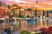 KS Puzzle 2000 Parça Harbour Sunset Limanada Gün Batımı - 2