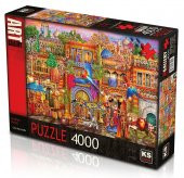 KS Puzzle 4000 Parça Arabian Street - 1