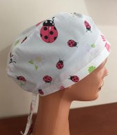 Deniziş Uğur Böceği Desenli Hemşire Bonesi - 1