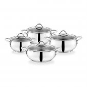 Schafer Cookhaus Çelik Tencere Seti 8 Parça İnox - 1