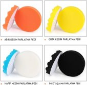 Rodex 115mm Polisaj Parlatma Pedi Seti 11 Parça Oto Parlatıcı Pedleri Otomotiv Parlatma - 3