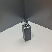 Liza Sıvı Sabunluk Mutfak Banyo Lavabo Çizgili Sabunluk Kare thumbnail 1