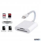 Winex 2in1 Lightning to Sd / Tf Kart Okuyucu Dönüştürücü Adaptör - 2
