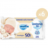 Molfix İzotonik Sulu Yenidoğan Islak Havlu 6*50 300 Yaprak - 1