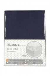 Özdilek Çift Kişilik Çarşaf Fitted Yastıklı Ranforce Trendy Lacivert 160x200 - 1