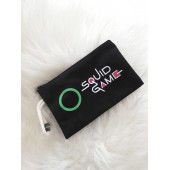 Squid Game Yeşil Yuvarlak Bez Cüzdan Kalemlik - 1