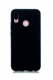 Huawei Y7 2019 Siyah Silikon Rubber Kılıf Arka Kapak - 2