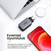 Ugreen 65W USB Type-C QC 4.0 PD 3.0 GanX 3 Portlu Hızlı Şarj Cihazı - 7