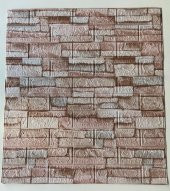 Renkli Duvarlar Karışık Renk Taş Desen Kendinden Yapışkanlı 3D Duvar Kağıdı Panel thumbnail 7