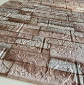 Renkli Duvarlar Karışık Renk Taş Desen Kendinden Yapışkanlı 3D Duvar Kağıdı Panel thumbnail 8