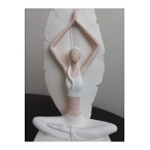 Yoga Yapan Kadın Heykeli Ten Rengi - 2