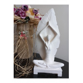 Yoga Yapan Kadın Heykeli Ten Rengi - 5