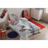 Özdilek Tek Kişilik Kapitoneli Ranforce Nevresim Takımı Skate Bej - 2