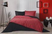 Özdilek Tek Kişilik Ranforce Nevresim Takımı Colormix Kırmızı Siyah - 1