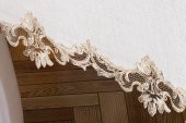 Finezza Perla Güpürlü Keten Krem Sofra Takımı 8 kişilik 160x230 cm 17Prç. - 1162 - 4