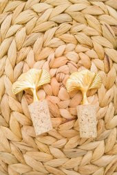 2 Adet Dekoratif Gold Yelpaze Tıpa - 2