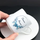 Kutusunda Canım Annem Yazılı 6'lı Kahve Fincan Seti - 2